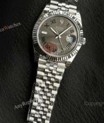 VS Factory Rolex Datejust 41mm 3235 Movement Dark Grey Face SS Jubilee Band Watch